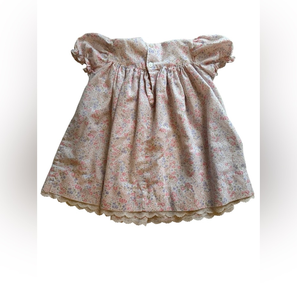 Vintage Peaches & Cream baby dress! 6-12 months